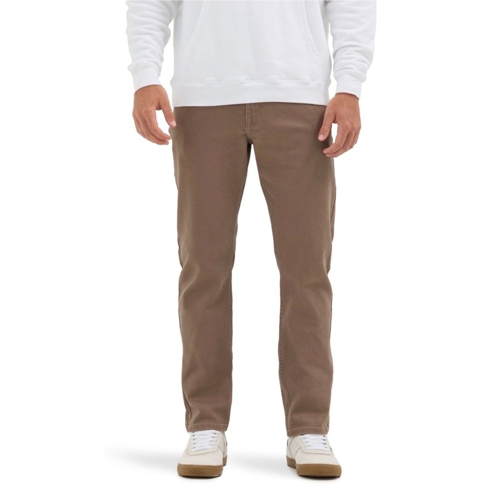 Wrangler Mens Athletic Fit Jean Chocolate Chip Brown 32X32  NWT